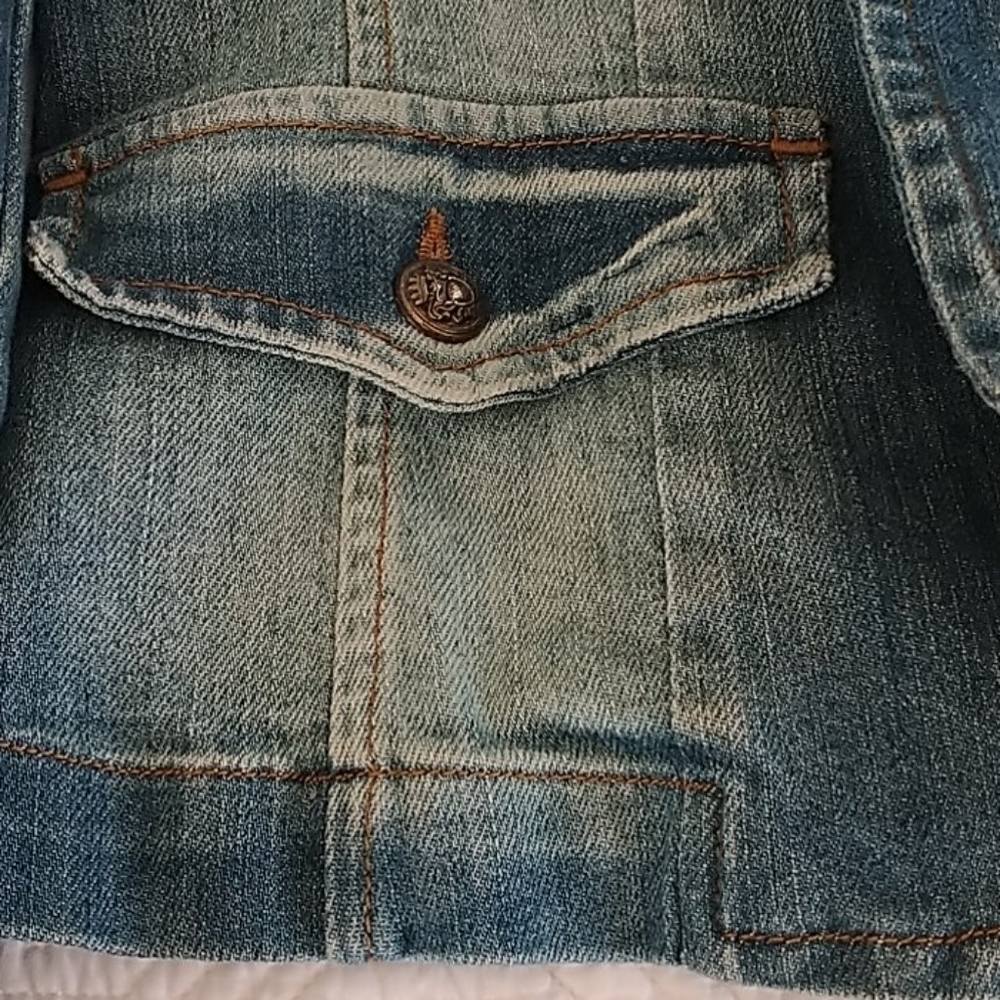 ADL by Adilisk distressed Jean With Embellishments Sz S - Picture 10 of 14